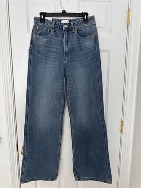 NWT H&M high rise coupe large taille haute jeans 6